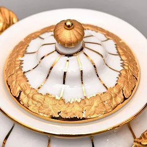 Редкость! Фарфоровый Кофейный сервиз на 6 персон - 21 предмет, Х форма MEISSEN, Германия.