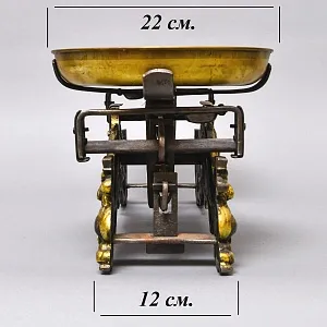 Старинные Кухонные - Торговые весы с чашками «SPERLING» на 10 кг. Варшава 50-е годы ХХ век!