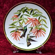 Коллекционная Тарелка - Блюдо «Колибри - Герцог» Фарфор, Franklin Porcelain США -1980 год.