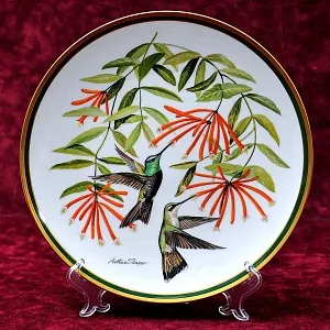 Коллекционная Тарелка - Блюдо «Колибри - Герцог» Фарфор, Franklin Porcelain США -1980 год.
