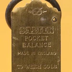 Ручные пружинные весы - Безмен на 50 Фунтов, SALTER'S Англия начало ХХ века.