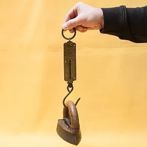 Ручные пружинные весы - Безмен на 50 Фунтов, SALTER'S Англия начало ХХ века.