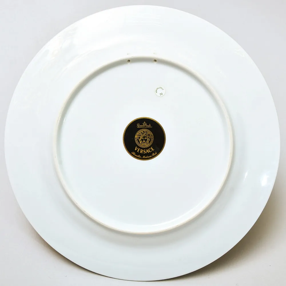 «Floralia Medusa Red» - Коллекционная Фарфоровая Тарелка - Блюдо, VERSACE, Rosenthal Германия.
