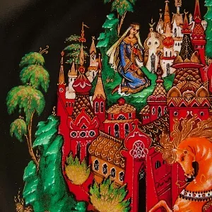 Коллекционная Тарелка «РУСЛАН И ЛЮДМИЛА» Фарфор - ЛФЗ, СССР - 1988 год.