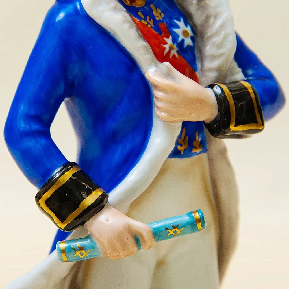 Редкая! Фарфоровая Cтатуэтка «Маршал NEY» из серии «Армия Наполеона», KAISER -1979 год.