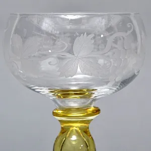 Коллекционный Антикварный Бокал для Вина «MICADO VIGNE», Saint Louis. Франция, начало ХХ века. 