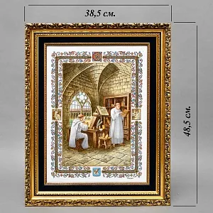 Редкость! Фарфоровая Картина - Пласт «Художник - Мастер-переписчик», DÉCORS DE PARIS Франция.