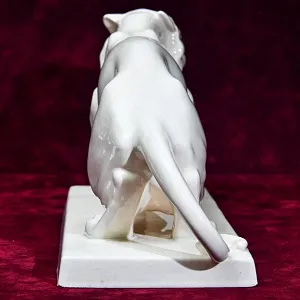 Большая Коллекционная статуэтка «Бенгальский ТИГР», Фаянс LUX, Бельгия.