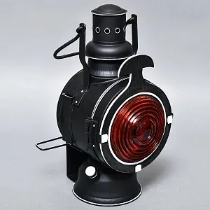 Редкость! Большой Железнодорожный Керосиновый Сигнальный Фонарь, Германия -1974 год.