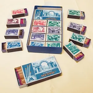 РЕДКОСТЬ!!! Памятный Сувенирый Набор - Хозяйственные Спички «МЕТРО», СССР -1955 год.