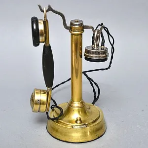 Антикварный Телефонный аппарат - Телефон «BURGUNDER - Phono Prive», Франция начало ХХ века.