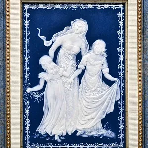 Фарфоровая Картина - Панно - Плакетка «Весенний танец», Villeroy&Boch Германия - 1978 год. 