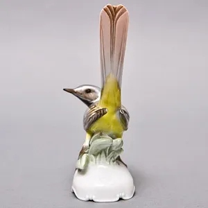 Коллекционная Фарфоровая статуэтка «Птица. Трясогузка», ROSENTHAL Германия, 60-е гг. ХХ века.