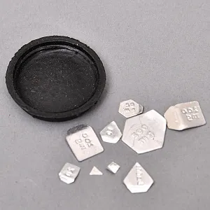 Ювелирные Антикварные Настольные весы с разновесами в футляре, Англия, начало ХХ века! 