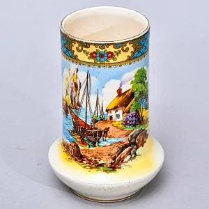 Редкость! Винтажный Будуарный Набор «Рыбацкая лодка» из 4-х предметов, Фаянс Falkon Ware, Англия.