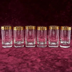 Набор из 6-ти Хрустальных Стаканов, Murano Италия, середина ХХ века.