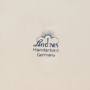 Коллекционный Набор из Трех Фарфоровых Плакеток - Картин - Панно «Летние Цветы», Lindner Германия.