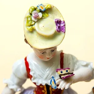 Редкость! Антикварная Фарфоровая Статуэтка «МАЛЕНЬКИЕ САДОВНИКИ», Frankenthal Германия 1762 - 1770 годы.