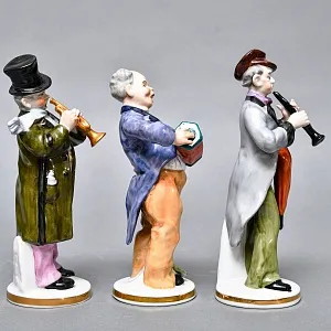 Полная Коллекционная серия Фарфоровых статуэток «Музыкальный оркестр», Grafenthal Германия, 1985 - 1990 годы.