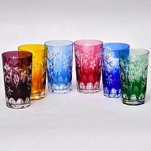 Хрустальные Стаканы для Воды серия «Виноград» - 6 штук, NACHTMANN Германия, 70-е гг.