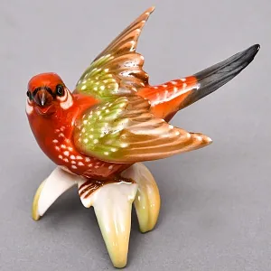  Коллекционная Фарфоровая статуэтка «Птица. Астрильд тигровый», Hutschenreuther Германия.