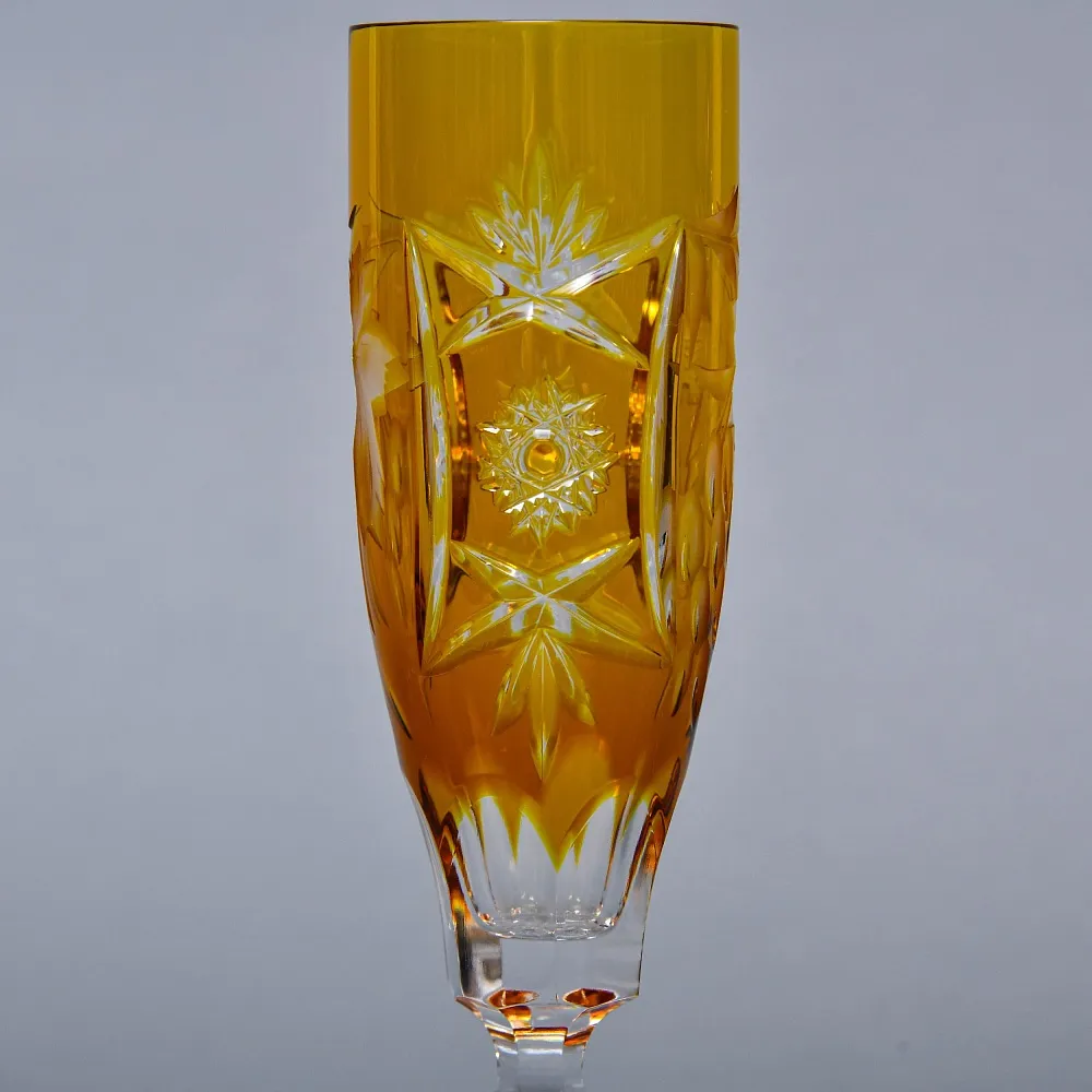 Бокалы для Шампанского из Цветного Хрусталя «Виноград», NACHTMANN Германия, 60 -е годы ХХ века.