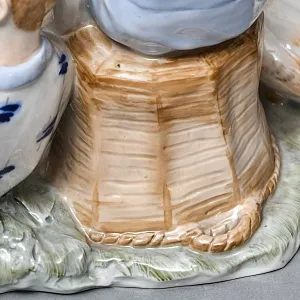 Большая Коллекционная Фарфоровая статуэтка «Бездельники», Россия ДФЗ Дулево. 