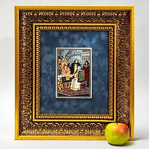 Картина - Панно - Фарфоровая Плакетка «Борис Годунов - В царских палатах», Villeroy & Boch. Германия - 1982 год.