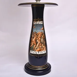 Большой Электрический Напольный Торшер - Светильник - Лампа, фарфор Франция 80 -е гг. 