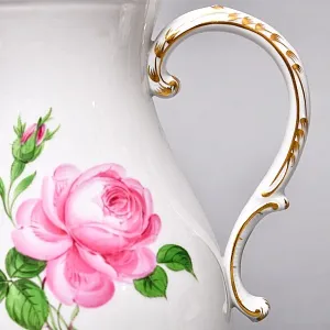 Фарфоровый Чайный Сервиз «РОЗА Мейсена» на 6-ть персон, MEISSEN / МЕЙСЕН Германия. 