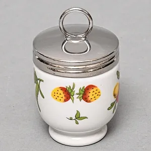 Фарфоровый Кодлер на 1 яйцо «Ягоды» для приготовления яиц,  ROYAL WORCESTER, Англия. 