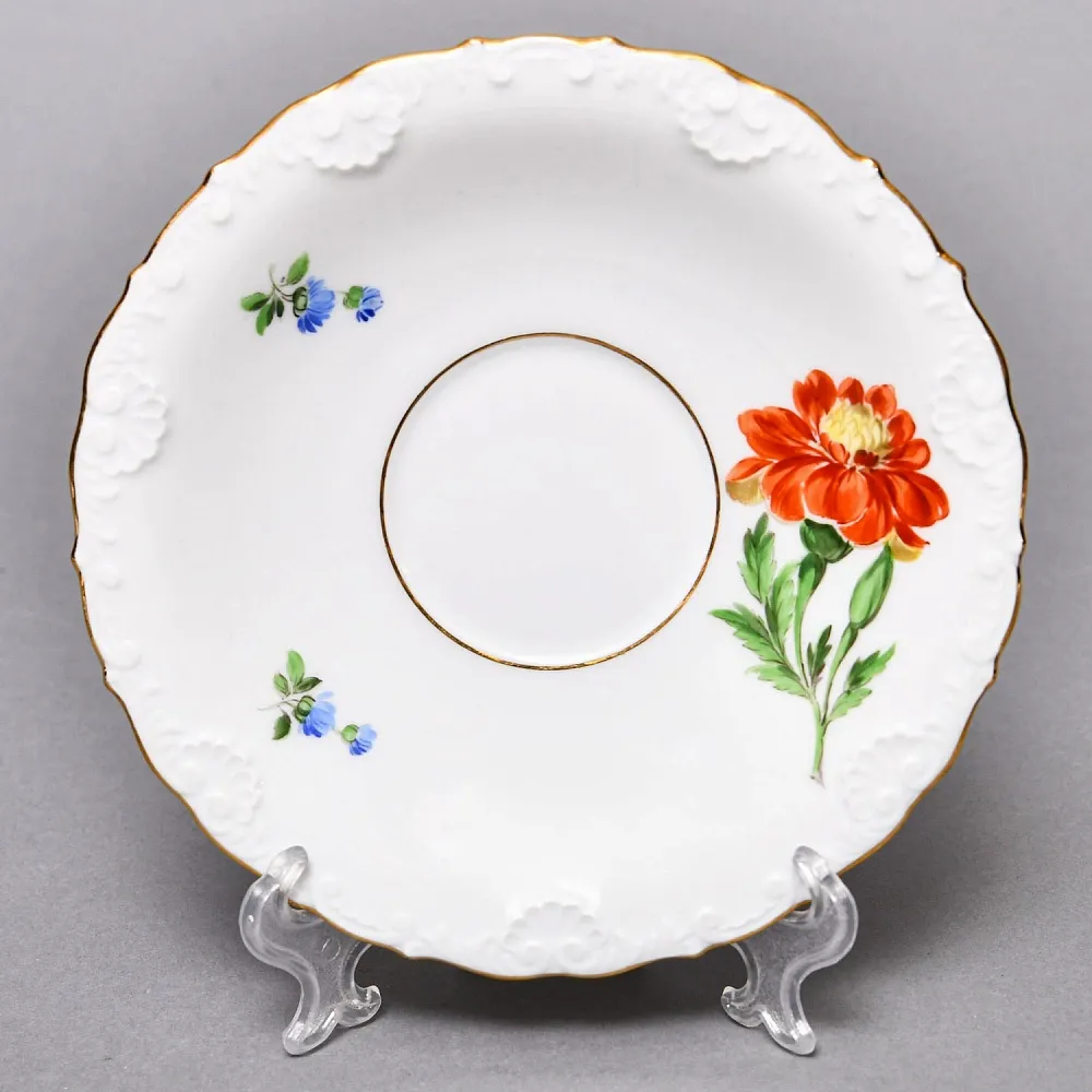 Чайный набор «Мейсенский букет» на 6 персон, Фарфор MEISSEN Германия, 1924 - 1934 годы. 