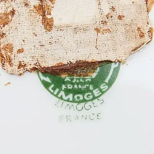 Коллекционная Тарелка «Свидание в лесу» Фарфор, Лимож (Limoges) Франция, середина ХХ века.