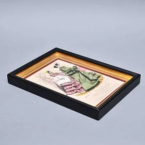 Винтажная Картина - Иллюстрация - Гравюра «Мода. Светские сплетни», Франция.