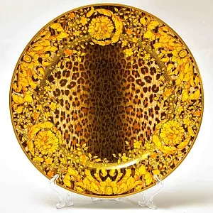 «Wild Floralia» - Коллекционная Фарфоровая Тарелка - Блюдо, VERSACE, Rosenthal Германия - 2002 год.
