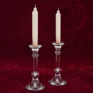 Два Больших Хрустальных Подсвечника VAL SAINT LAMBERT Бельгия, 60 -е годы ХХ века.