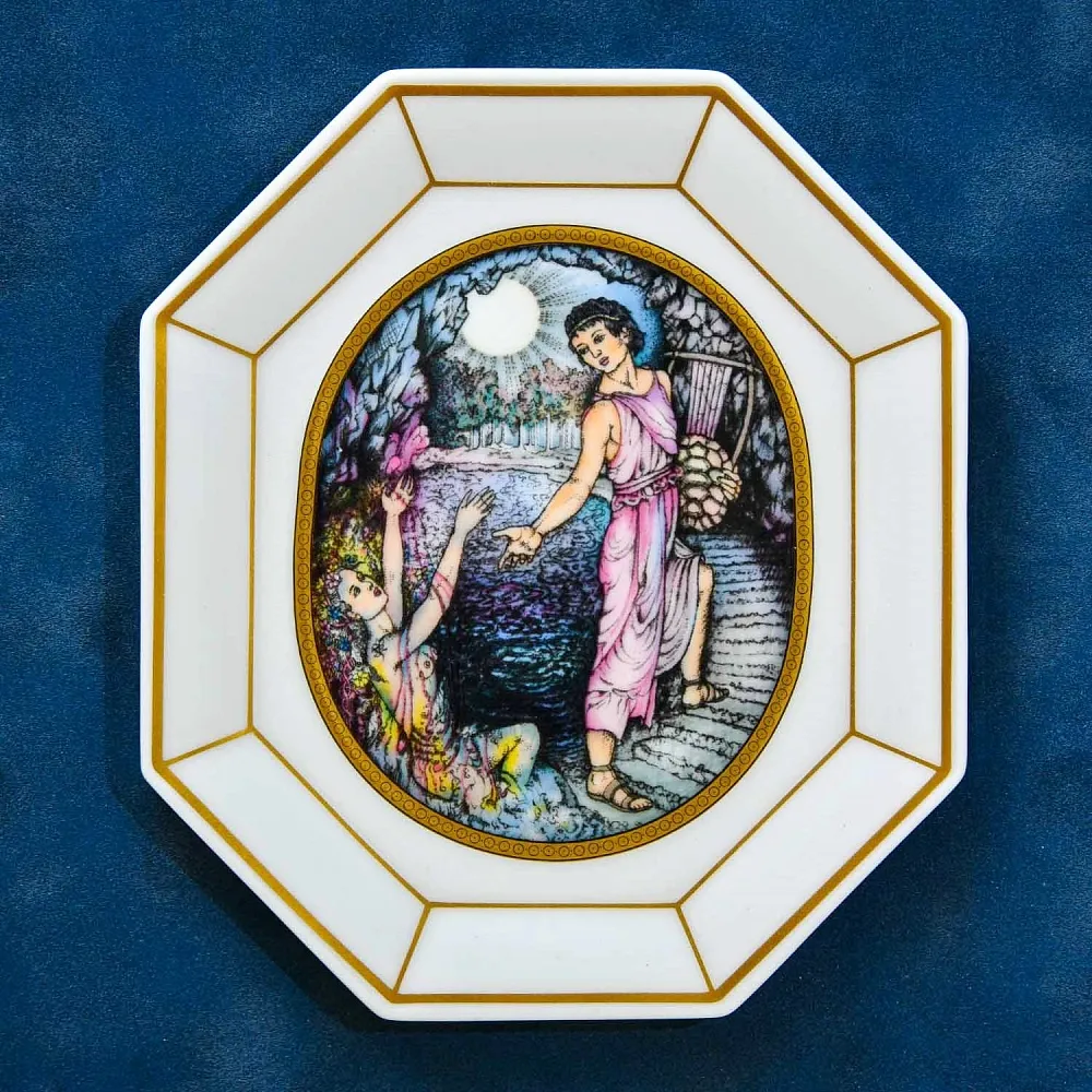 Картина - Панно - Фарфоровая Плакетка «Орфей и Эвридика», Villeroy&Boch. Германия -1980 год.
