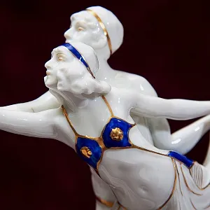 Редкость! Фарфоровая Статуэтка «Балет - Танец МОДЕРН», SITZENDORF Гермагия 50 гг.