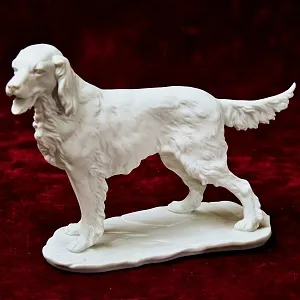 Бисквитный Фарфор Коллекционная Статуэтка «Собака - СЕТТЕР»,  Kaiser Германия - 1979 г.