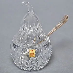 Хрустальная «Груша» - Джемница - Соусница - Баночка с крышкой, NACHTMANN Германия.