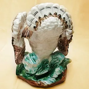 Большая Коллекционная статуэтка «Птица - ДРОФА», Фаянс ЗиК Конаково, СССР 50-е годы.