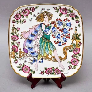 Коллекционная Тарелка - Настенное Блюдо «Времена года. Лето», Фарфор Hutschenreuther Германия - 1978 год. 