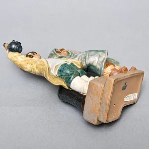 Коллекционная Фарфоровая статуэтка «Дети с фонарем», Lladro серия Грес, Испания.