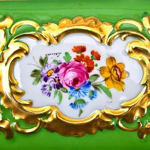 Винтажный Будуарный набор из 3-х предметов, Фарфор SP Dresden, Германия - 50гг.