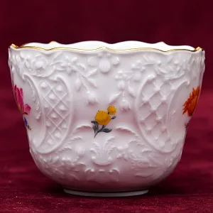 Коллекционая Кофейная пара «Цветочная россыпь», Фарфор MEISSEN / МЕЙСЕН Германия.