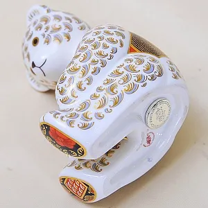 Коллекционное Пресс - Папье, Фарфоровая Статуэтка «МЕДВЕЖОНОК ТЕДДИ», Royal Crown Derby, Англия.