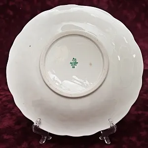 Большая Агитационная Фарфоровая Тарелка - Блюдо «ВСХВ - Тракторист и Колхозница» Дулево СССР -1954 год. 