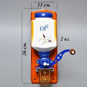 Редкая! Фарфоровая Настенная Ручная Механическая Кофемолка Hard Trep, Голландия.