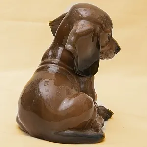 Редкая Фарфоровая Статуэтка Собака «ТАКСА» Н -16 см., ROSENTHAL,  Германия, 70-е годы ХХ века.