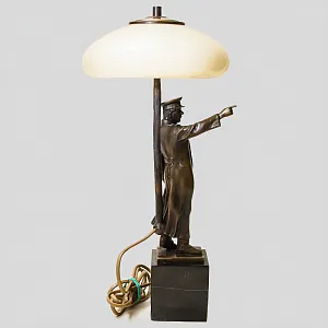 Авторская Настольная Лампа - Статуэтка "СТАЛИН" L'atelier ART & Bronze Франция, конец ХХ - начало ХХI веков.